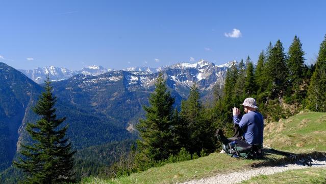 Mittagspause mit Ausblick.