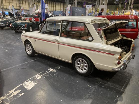 White Singer Chamois, side/rear view