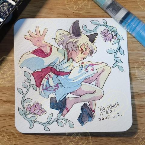イラストが完成したところ