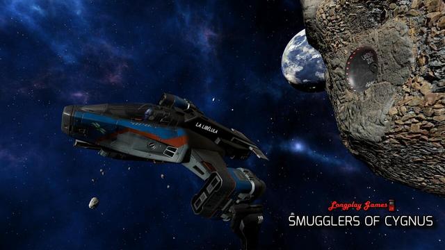 🕶️ An exterior view of one of the new ships (with its pilot) delivered with the Alpha 1 p5 version, as it stands near an asteroid on which a landing hub has been fitted. In the background is a blue planet similar to Earth.

📚️ Smugglers of Cygnus is a space trading adventure game (in dev., alpha version), in which the player is a space mariner, a smuggler or a pirate (or a clever combination). After assembling his crew, he explores the Cygnus galaxy (in both first and third person) collecting and delivering goods, earning bounties, hunting or defending himself against heavily armed pirates or merchants, and upgrading his ship for better performance. Friends and enemies are everywhere, and loyalty is earned mostly through profit. Ships are customizable and there are over 100 solar systems to discover.
