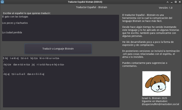 Traductor Español - Bistrain