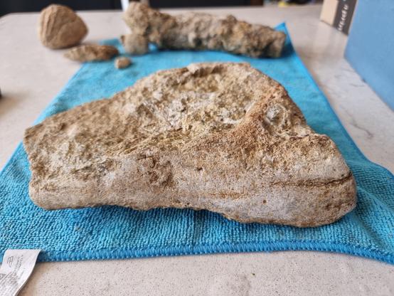 Side on view of the intetesting bit of rock