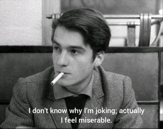 I don't know why I'm joking, actually I feel miserable.🖖