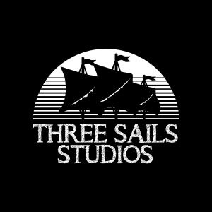 Image shows the logo for Three Sails Studios