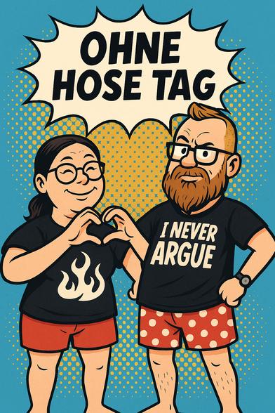 Ohne Hose Tag: ChatGPT 4o - Ähnlichkeiten mit Personen aus dem Leo Skull-Team sind rein zufällig 😜
