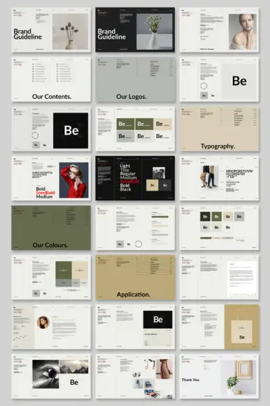 Adobe InDesign Brand Guidelines Presentation Template by GraphicArtist