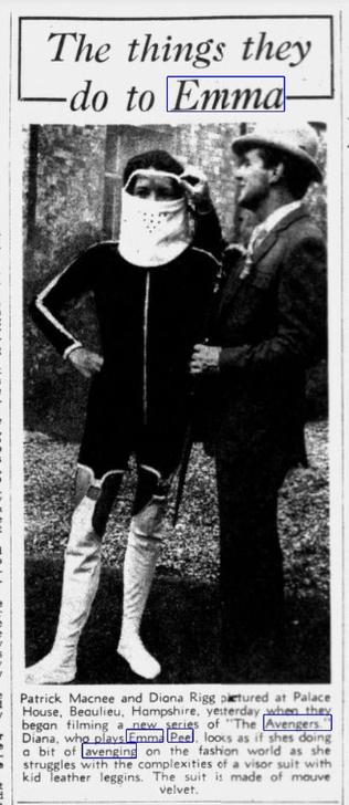 Diana Rigg and Patrick Macnee