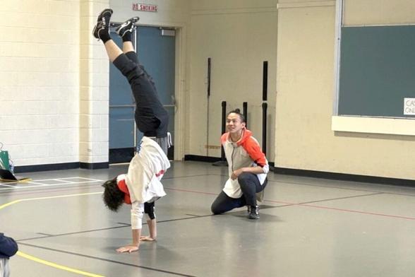 Japanese dance crew leads workshop at North Delta high school