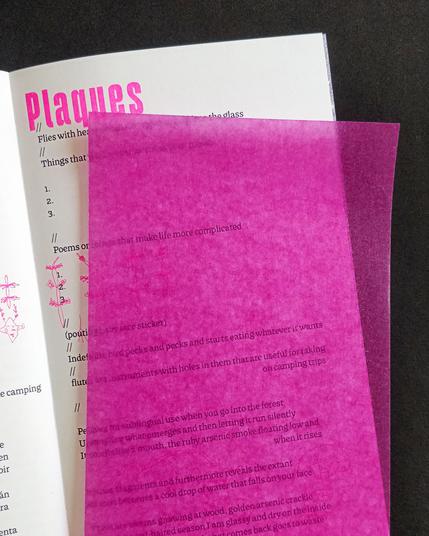 pagina con una transparencia magenta superpuesta