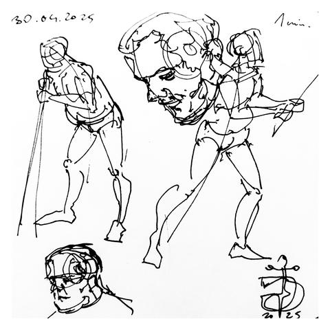 Figure drawing sketches