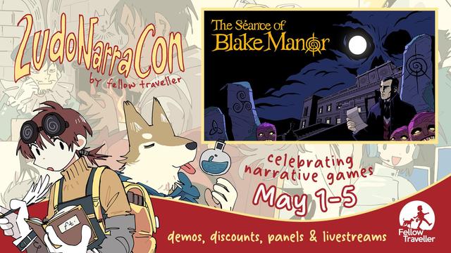 Poster image for The Seance of Blake Manor as part of LudoNarraCon 2025