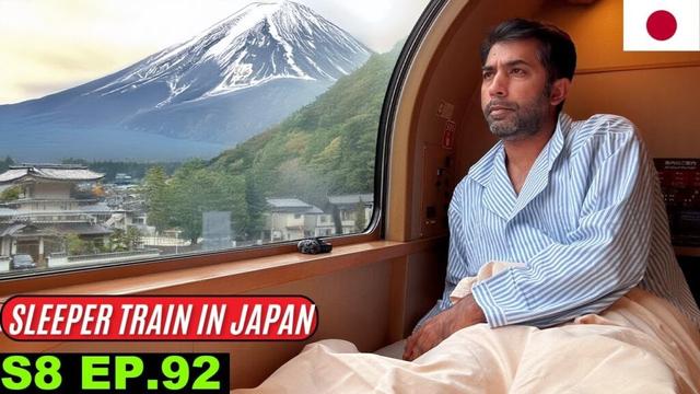 12 HOURS ON LUXURY SLEEPER TRAIN IN JAPAN 🇯🇵 S8 EP 92 | SUNRISE EXPRESS | Pakistan to Japan Tour