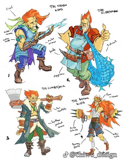 Lion shaped character designs