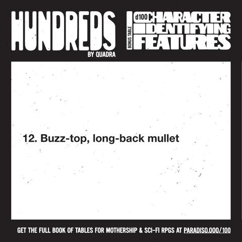 12. Buzz-top, long-back mullet