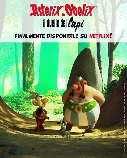 Il poster di Asterix e Obelix di Netflix