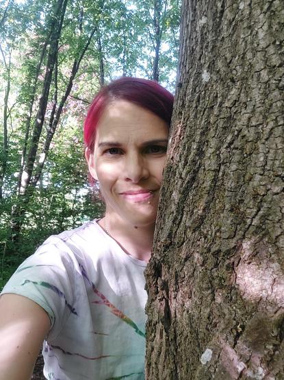 Selfie zusammen mit einer Linde