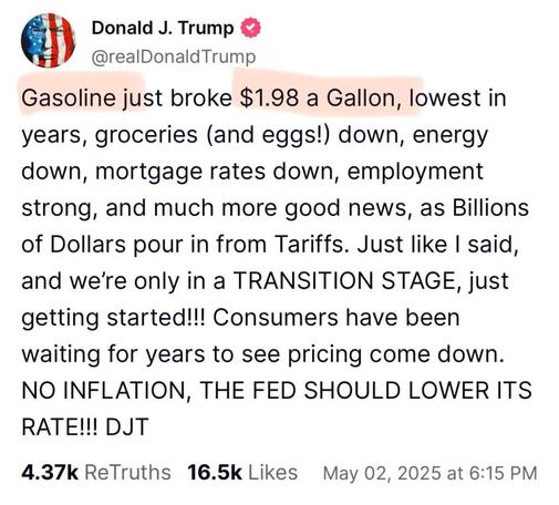 Anybody in the USA paying $1.98 a gallon for gas?