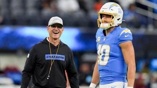 [Rich Eisen Show] Jim Harbaugh says he recently woke up in the middle of the night thinking "I have to get Justin Herbert to the Hall of Fame." Said it'll take a couple Super Bowls and "a lot of people would benefit" from that happening.
