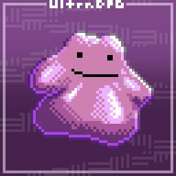 Pixel art of the Pokemon Ditto