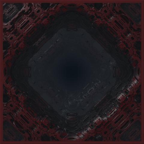 Mit Worten nicht adäquat zu beschreibenes Bild eines dreidimensionalen Fraktals, gerendert mit Mandelbulber 2.