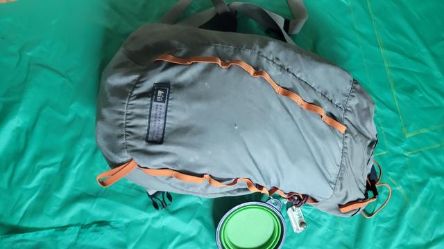 Rough template, daypack from REI. On green ripstop