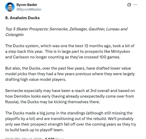 From 1st to 8th best team prospect pool rank, thoughts?
