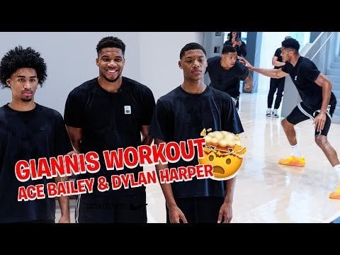 Harper and Ace with Giannis