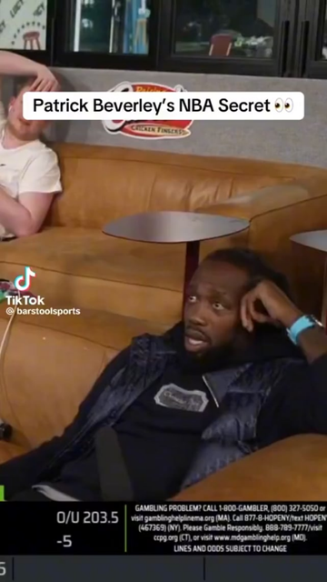 While the news of Lakers having the injury excuse during 1st round, here's Pat Bev :)