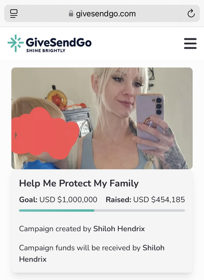 Self-doxxed photo of racist woman named Shiloh Hendrix (Rochester, Minnesota).