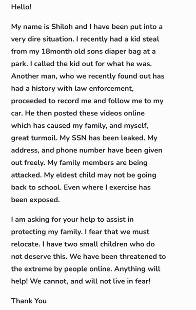 Self-doxxed testimony of racist woman named Shiloh Hendrix (Rochester, Minnesota).