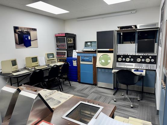 An assortment of machines at the SDF computer museum