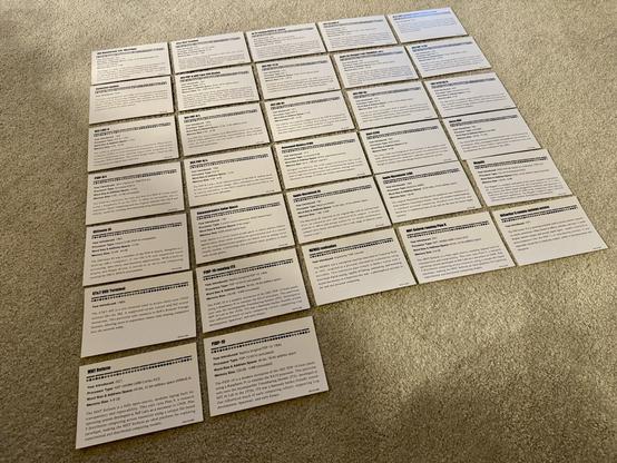 32 artifact placards for the SDF computer museum