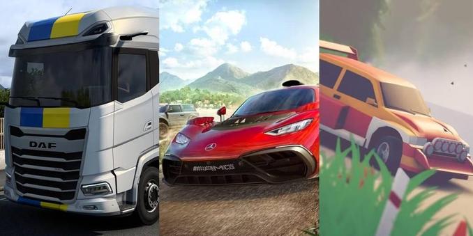 Header image for an article titled: Most Relaxing Driving Games, Ranked