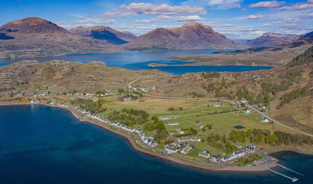 Aerial shot of the Shielding Peninsula.