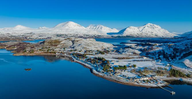Aerial shot of the Shielding Peninsula.