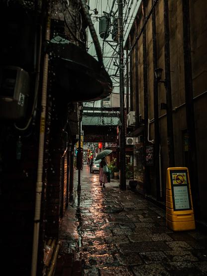 Morning rain in Japan