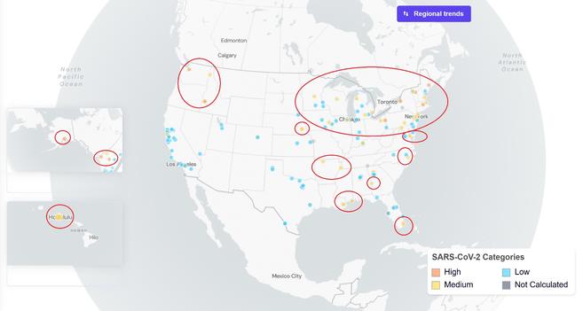 Covid-19 wastewater data show the virus is still around across the U.S.