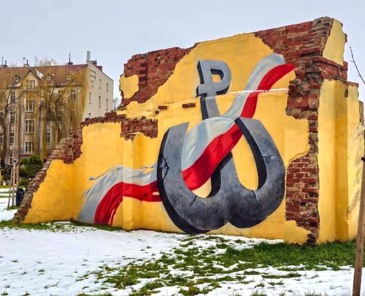 Artwork by Tomasz Miroszkin in Jelenia Góra, Poland