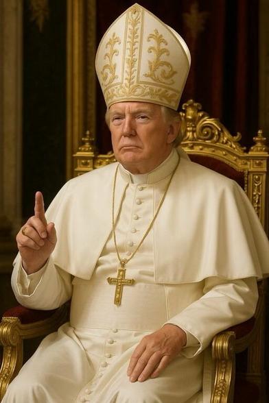 Trump as Pope KI generated (an posted by himself)