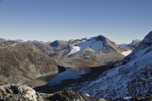 snowy mountains of greenland