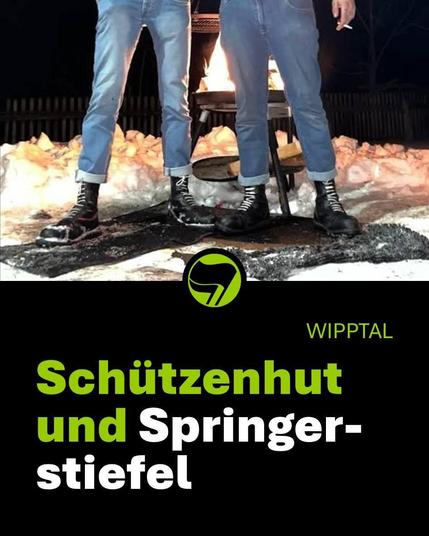 Schützenhut und Springerstiefel