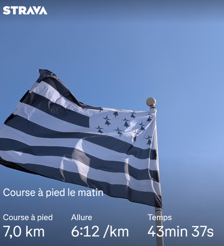 Drapeau breton et statistiques de la course