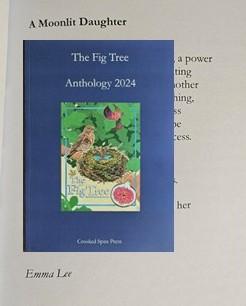 Cover of The Fig Tree poetry anthology issue 1 covering my poem "A Moonlit Daughter".