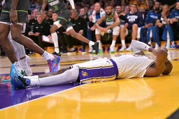 LeBron James - NBA Playoffs - Minnesota Timberwolves at Los Angeles Lakers