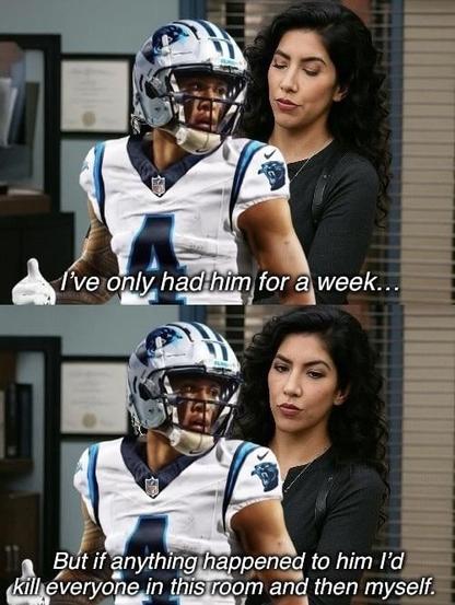 he’s ours now 😤