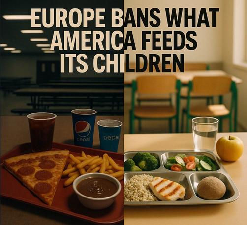The U.S. Doesn’t Export Freedom. It Exports Diabetes, Debt, and Disney.

70% of American food is ultra-processed — the highest rate in the developed world. The average adult in the U.S. consumes 17 teaspoons of added sugar per day. That’s over 25 kg of pure sugar per year— per person.

One in two U.S. adults is either diabetic or prediabetic.
More than 40% of American children are overweight or obese.

Meanwhile:
✅ The EU bans dozens of additives, food dyes, hormones, and processing methods still legal in the U.S.
✅ High-fructose corn syrup? Rare in Europe — ubiquitous in America.
✅ rBST milk hormones? Banned in Europe since 1990.
✅ Chlorinated chicken? Illegal in the EU.
✅ EU childhood obesity rates are less than half of U.S. levels.

This isn’t about culture. It’s about regulation.
While America deregulates everything — from food to finance — Europe draws a line. Especially when children’s health is at stake.

Europe exports standards. America exports side effects.