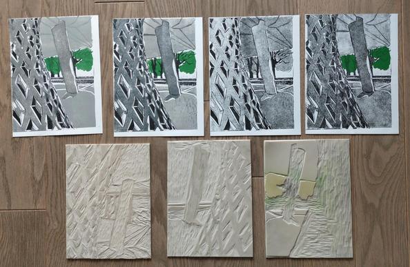 linocut print