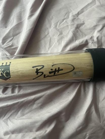 Bat signed by Bobby.