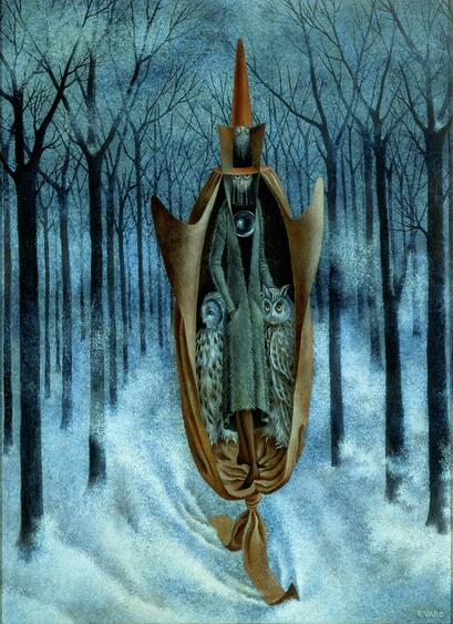 Skier (Traveler) / Esquiador (Viajero) (1960) by Remedios Varo (1908 - 1963)