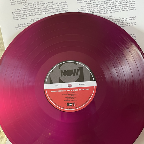 Pink/purple vinyl record